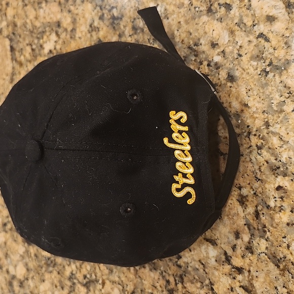 Pittsburgh Steelers Vintage Reebok Football Logo Yellow/Black‎ Hat Adjustable - Picture 2 of 5